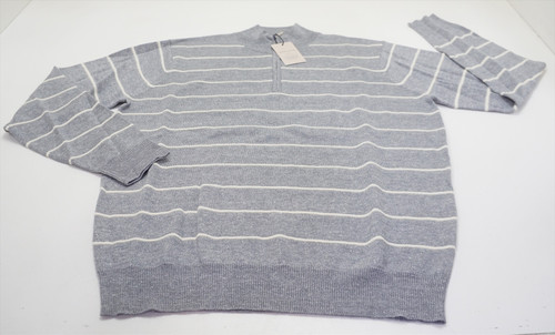 Peter Millar Eastham Striped Jumper Merino Wool Sweater Mens Medium Grey 1020A Peter Millar Eastham Striped Jumper Merino Wool Sweater Mens Medium Grey 1020A