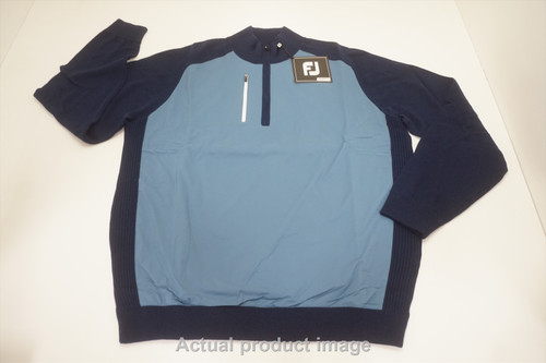FootJoy Golf Tech Sweater Mens Size Small Navy/Denim Crewneck 784A 1041272 New FootJoy Golf Tech Sweater Mens Size Small Navy/Denim Crewneck 784A 1041272 New