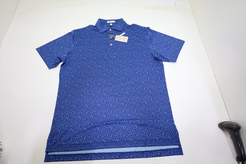 Peter Millar Golf Pattern Polo Mens Size Medium SPORT NAVY 1050C 01268070 New Peter Millar Golf Pattern Polo Mens Size Medium SPORT NAVY 1050C 01268070 New