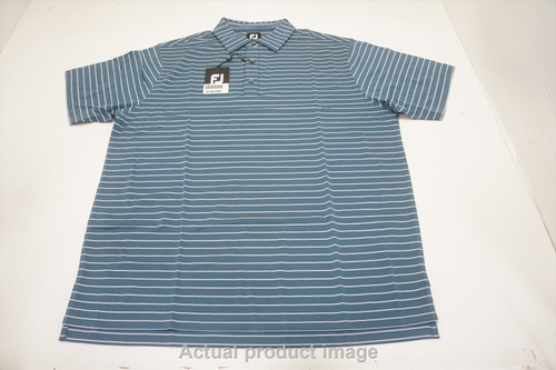 FootJoy Golf Triple Pinstripe Polo Mens Large Ink 816B 01062907 New FootJoy Golf Triple Pinstripe Polo Mens Large Ink 816B 01062907 New