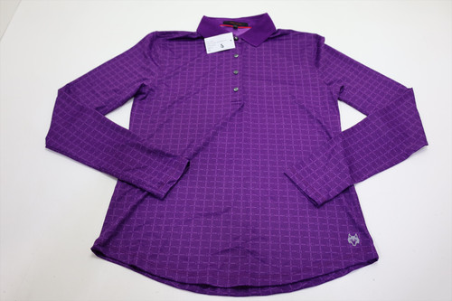 Greyson Signet Scarlett Long Sleeve Polo Womens Small Orchid 1052B 01269484 New Greyson Signet Scarlett Long Sleeve Polo Womens Small Orchid 1052B 01269484 New