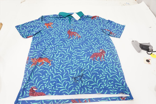 Greyson Golf Jungle Wolf Polo Mens Size Medium Mongoose 998D 01224271 New Greyson Golf Jungle Wolf Polo Mens Size Medium Mongoose 998D 01224271 New