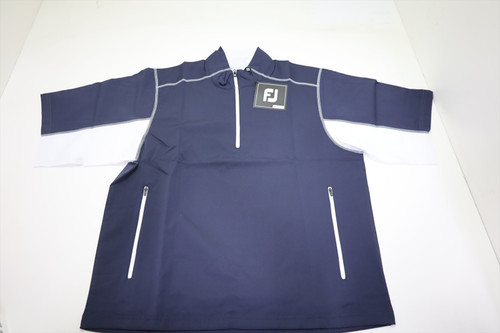 FootJoy Sport SS Windshirt Pullover Mens Size Large Navy/White 980A 01259328 FootJoy Sport SS Windshirt Pullover Mens Size Large Navy/White 980A 01259328