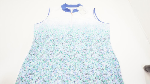 EP NY S/L Sponge Tile Print Polo Womens Size XL White Multi 1003A 01226266 New EP NY S/L Sponge Tile Print Polo Womens Size XL White Multi 1003A 01226266 New