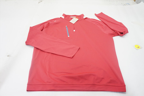 Peter Millar Verge Performance Pullover Mens Medium Cape Red 998B 01224232 New Peter Millar Verge Performance Pullover Mens Medium Cape Red 998B 01224232 New