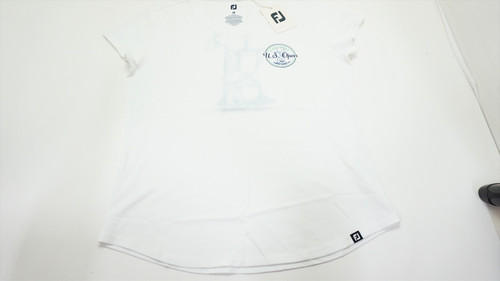 FootJoy US Open 2024 FJ Womens Script Polo Womens Medium White 920A 01173057 FootJoy US Open 2024 FJ Womens Script Polo Womens Medium White 920A 01173057