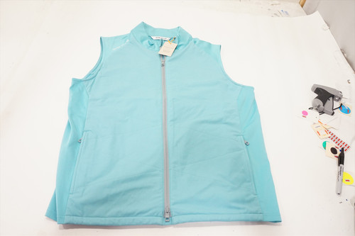 Peter Millar Golf Fuse Hybrid Vest Mens Size Medium CYAN 1001B 01225381 New Peter Millar Golf Fuse Hybrid Vest Mens Size Medium CYAN 1001B 01225381 New
