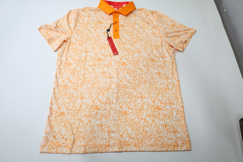 NEW Redvanly Golf Classic Polo Mens Size Medium Orange Regular 694A 01282961 NEW Redvanly Golf Classic Polo Mens Size Medium Orange Regular 694A 01282961