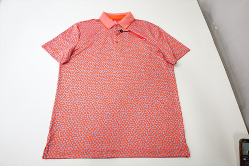 NEW Redvanly Golf Windsar Polo Mens Size Medium Vermillion 694A 01280637 NEW Redvanly Golf Windsar Polo Mens Size Medium Vermillion 694A 01280637
