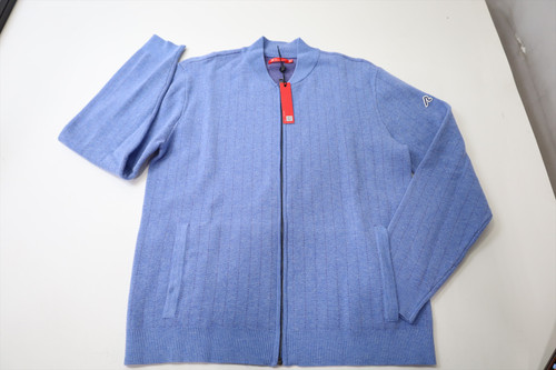 New Redvanly Golf Lewis Bombar Sweater Mens Size Medium Bleu 998F 01280605 New Redvanly Golf Lewis Bombar Sweater Mens Size Medium Bleu 998F 01280605