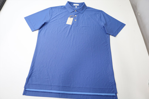 New Peter Millar Golf Pattern Polo Mens Size Medium SPORT NAVY 1001E 01280394 New Peter Millar Golf Pattern Polo Mens Size Medium SPORT NAVY 1001E 01280394