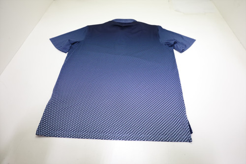 Greyson Dances with Wolves Ombre Polo Mens Size Medium Blue 695B