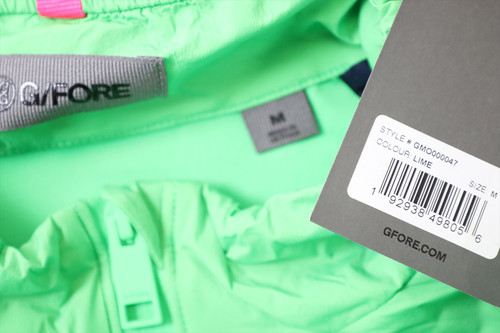 New G/Fore Golf Full Zip Vest Mens Size Medium LIME Regular 682B