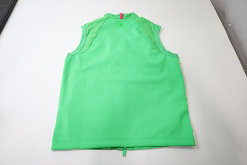 New G/Fore Golf Full Zip Vest Mens Size Medium LIME Regular 682B