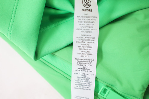 New G/Fore Golf Full Zip Vest Mens Size Medium LIME Regular 682B