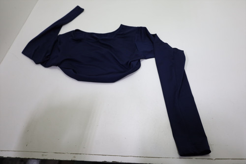 New Varsity Spirit Crop top/Long Sleeve Polo Womens Size XL Navy 654B 01283757 New Varsity Spirit Crop top/Long Sleeve Polo Womens Size XL Navy 654B 01283757