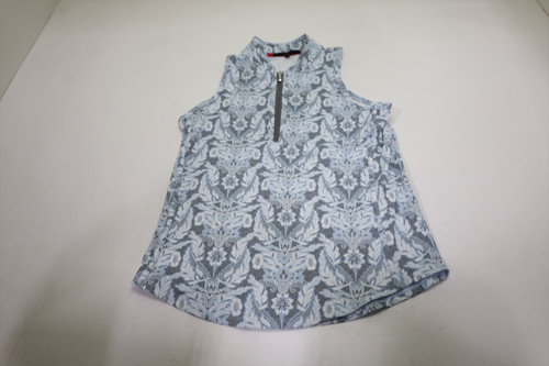 Greyson Snow BIrd Vesta Mock Neck Polo Womens Size Small Mineral Mist 1009D Greyson Snow BIrd Vesta Mock Neck Polo Womens Size Small Mineral Mist 1009D