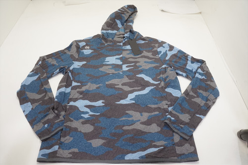 Greyson Loch Ness Camo Newago Pac Lite Pullover Mens Medium Cloud 957A 01198024 New Greyson Loch Ness Camo Newago Pac Lite Pullover Mens Medium Cloud 957A 01198024 New