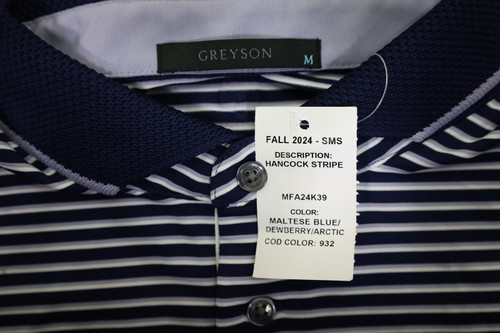GREYSON グレイソン　人気のHANCOCK STRIPE POLO　M GREYSON グレイソン 人気のHANCOCK STRIPE POLO M - メルカリ