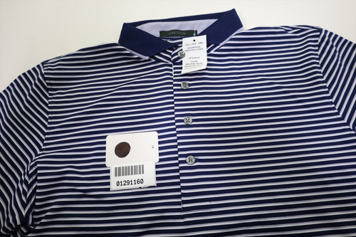 GREYSON グレイソン　人気のHANCOCK STRIPE POLO　M Greyson Hancock Stripe Polo Mens Size Medium Blue/Arctic