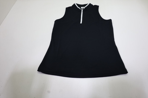 FootJoy Golf 1/4 Z SLVLSS Polo Womens Size Small Black Regular 851F New 01294560 FootJoy Golf 1/4 Z SLVLSS Polo Womens Size Small Black Regular 851F New 01294560