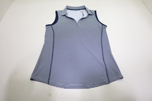 FootJoy STRP OPN PLCKT SLVLSS Polo Womens Size Small Navy 851F New 01294571 FootJoy STRP OPN PLCKT SLVLSS Polo Womens Size Small Navy 851F New 01294571
