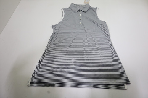 Peter Millar Golf Sleeveless Polo Womens Size Small BK/IV 851F New 01294576 Peter Millar Golf Sleeveless Polo Womens Size Small BK/IV 851F New 01294576