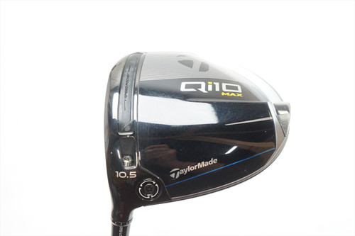 Taylormade Qi10 Max 10.5° Driver Stiff Flex Lin-Q M40X White 6 Good Left Hand Lh Taylormade Qi10 Max 10.5° Driver Stiff Flex Lin-Q M40X White 6 Good Left Hand Lh