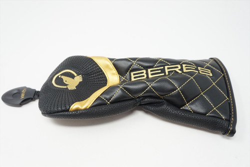 Honma Golf Beres Black/ Gold Fairway Wood Headcover Head Cover Good HA14-13-8 Honma Golf Beres Black/ Gold Fairway Wood Headcover Head Cover Good HA14-13-8