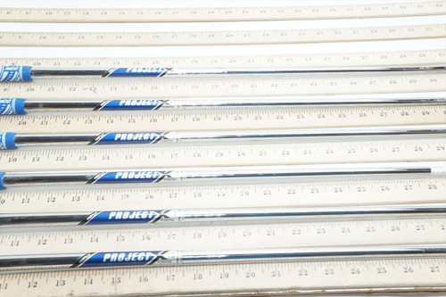 Project X Blue Label Flighted 110 5.0 R 6p 34.5-37" Iron Shaft Set Pulls 60781 Project X Blue Label Flighted 110 5.0 R 6p 34.5-37" Iron Shaft Set Pulls 60781