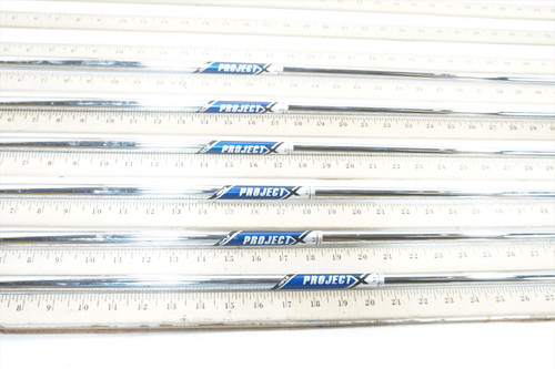 Project X Blue Label Steel 5.5 Regular+ 35"-39.5" 6Pc Iron Shaft Set Pulls 2433 Project X Blue Label Steel 5.5 Regular+ 35"-39.5" 6Pc Iron Shaft Set Pulls 2433