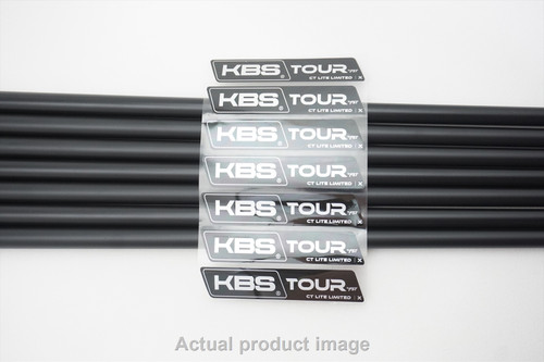 Uncut KBS TOUR C-TAPER LITE BLACK LIMITED 115G X-STIFF IRON SHAFT SET 4-PW PULLS Uncut KBS TOUR C-TAPER LITE BLACK LIMITED 115G X-STIFF IRON SHAFT SET 4-PW PULLS