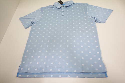 Bobby Jones Performance Collection Polo Mens Size Large Sky 916B New 01298223 Bobby Jones Performance Collection Polo Mens Size Large Sky 916B New 01298223