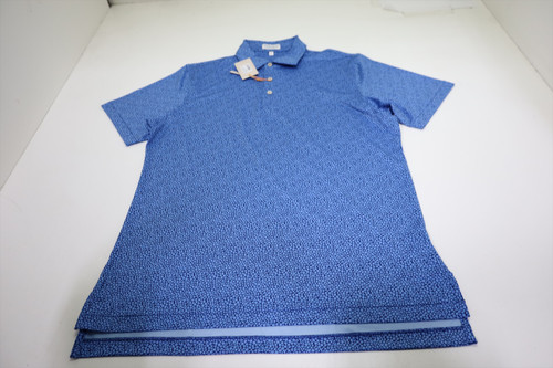 Peter Millar Golf Pattern Polo Mens Size Medium SPORT NAVY 920C New 01298788 Peter Millar Golf Pattern Polo Mens Size Medium SPORT NAVY 920C New 01298788