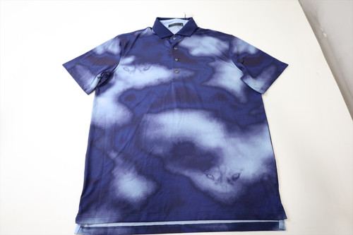 Greyson Golf Flat Summit Polo Mens Size Medium Maltese Blue 953D New 01301119 Greyson Golf Flat Summit Polo Mens Size Medium Maltese Blue 953D New 01301119