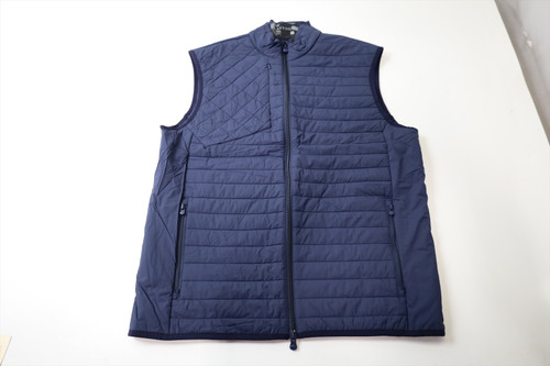 Greyson Golf Full Zip Vest Mens Size Medium Navy Regular 936C New 01301140 Greyson Golf Full Zip Vest Mens Size Medium Navy Regular 936C New 01301140