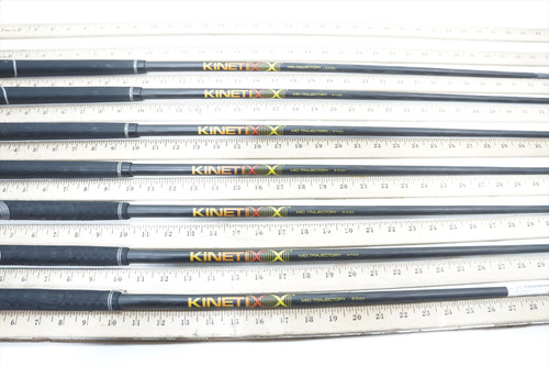 Paderson Kinetixx Mid Traj Stiff 34.25"-37" 7P Iron Shaft Set Pulls .355 8863 Paderson Kinetixx Mid Traj Stiff 34.25"-37" 7P Iron Shaft Set Pulls .355 8863