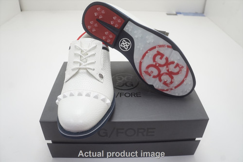 G/Fore Golf GROSGRAIN STUD CAP TOE Shoes 2022 Womens Size 8.5 Snow 984351 G/Fore Golf GROSGRAIN STUD CAP TOE Shoes 2022 Womens Size 8.5 Snow 984351