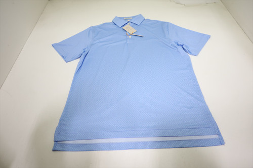 Peter Millar Golf Pattern Polo Mens Size Medium COTTAGE BLUE 956I New 01306742 Peter Millar Golf Pattern Polo Mens Size Medium COTTAGE BLUE 956I New 01306742
