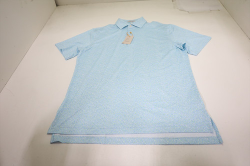 Peter Millar Golf Pattern Polo Mens Size Medium WHITE 956I New 01306752 Peter Millar Golf Pattern Polo Mens Size Medium WHITE 956I New 01306752