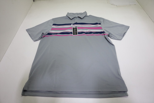 Bobby Jones Performance Collection Polo Mens Large Graphite 956E New 01306099 Bobby Jones Performance Collection Polo Mens Large Graphite 956E New 01306099