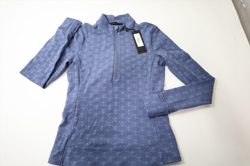 Greyson Wolf Jacquard Halley II Pullover Womens X-Small Vintage Indigo 965D Greyson Wolf Jacquard Halley II Pullover Womens X-Small Vintage Indigo 965D