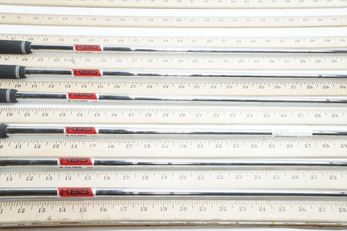 KBS Tour S-Taper 130 X-Stiff 34.5"-37.25" 6pc Iron Shaft Set Pulls .355 1259982 KBS Tour S-Taper 130 X-Stiff 34.5"-37.25" 6pc Iron Shaft Set Pulls .355 1259982