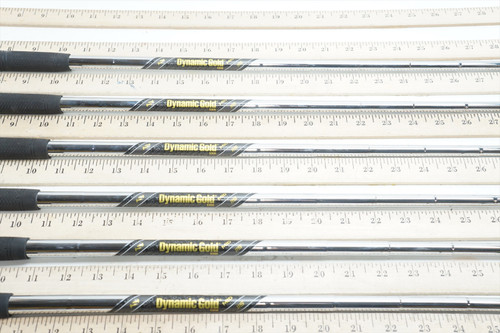 True Temper Dyn Gold Mid 115 S300 34.25"-37" 6p Iron Shaft Set Pulls .355 0755 True Temper Dyn Gold Mid 115 S300 34.25"-37" 6p Iron Shaft Set Pulls .355 0755