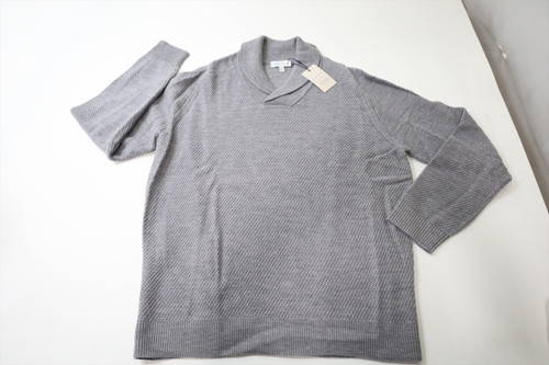 Peter Millar Dempsey Shaw Merino Wool Sweater Mens Size Medium GALE GREY 992E Peter Millar Dempsey Shaw Merino Wool Sweater Mens Size Medium GALE GREY 992E
