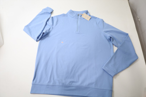 Peter Millar Golf 1/4 Zip Pullover Mens Size Medium Sky 946E New 01307964 Peter Millar Golf 1/4 Zip Pullover Mens Size Medium Sky 946E New 01307964