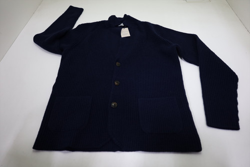 Peter Millar Cardigan 90% Merino Wool Sweater Mens Medium Navy 1061H 01309797 Peter Millar Cardigan 90% Merino Wool Sweater Mens Medium Navy 1061H 01309797