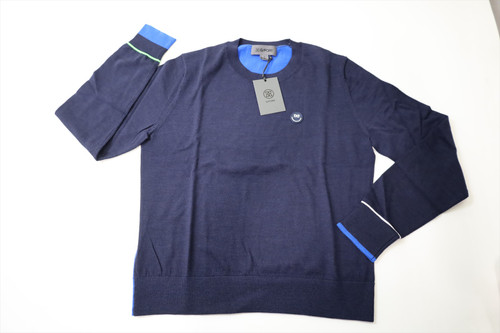 G/FORE HAPPY G'S MERINO WOOL Sweater Womens Small TWLT Crewneck 1045D 01304841 G/FORE HAPPY G'S MERINO WOOL Sweater Womens Small TWLT Crewneck 1045D 01304841