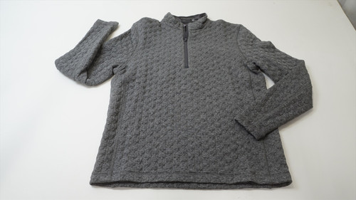 Greyson Wyanet Half Zip Pullover Mens Small Dark Grey Heather 1051A 01268110 New Greyson Wyanet Half Zip Pullover Mens Small Dark Grey Heather 1051A 01268110 New