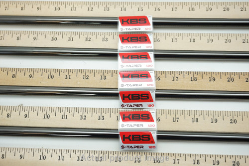 Uncut KBS Tour $-Taper Black PVD 120g STIFF 4-PW Iron Shaft Set PULLS .355 Taper Uncut KBS Tour $-Taper Black PVD 120g STIFF 4-PW Iron Shaft Set PULLS .355 Taper